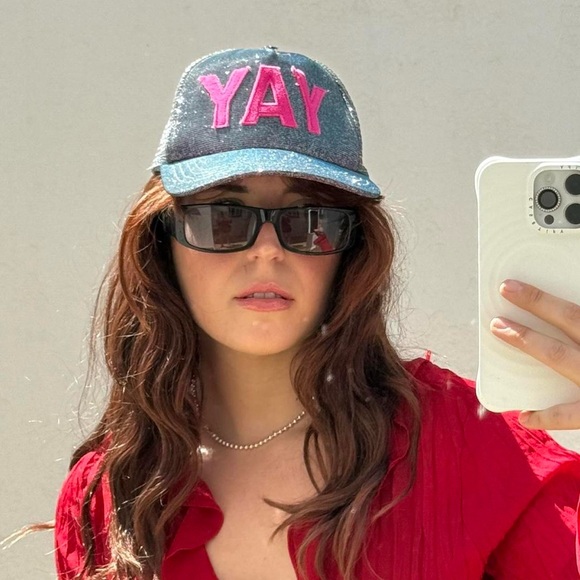 Zig Zag Goods Accessories - YAY Glitter Mesh Trucker Hat